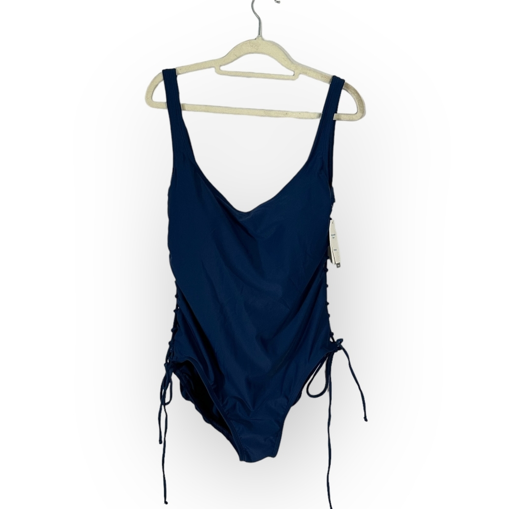 Time and tru one piece Blue swim suit Xl 16/18 new with tags